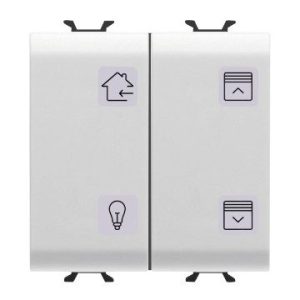 Butoane smart cu simboluri interschimbabile – KNX – 4 canale – 2 module – CHORUSMART